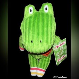 Monkeez And Friends Oscar The Alligator Green Plush Stuffed Lovey  Toy 10"